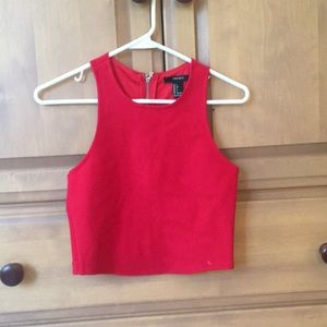 Red Forever 21 Crop Top